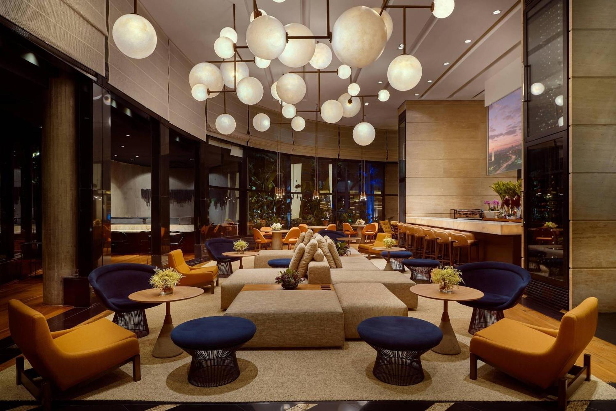 圣保罗万丽酒店 外观 照片 The lounge at the Westin Tokyo