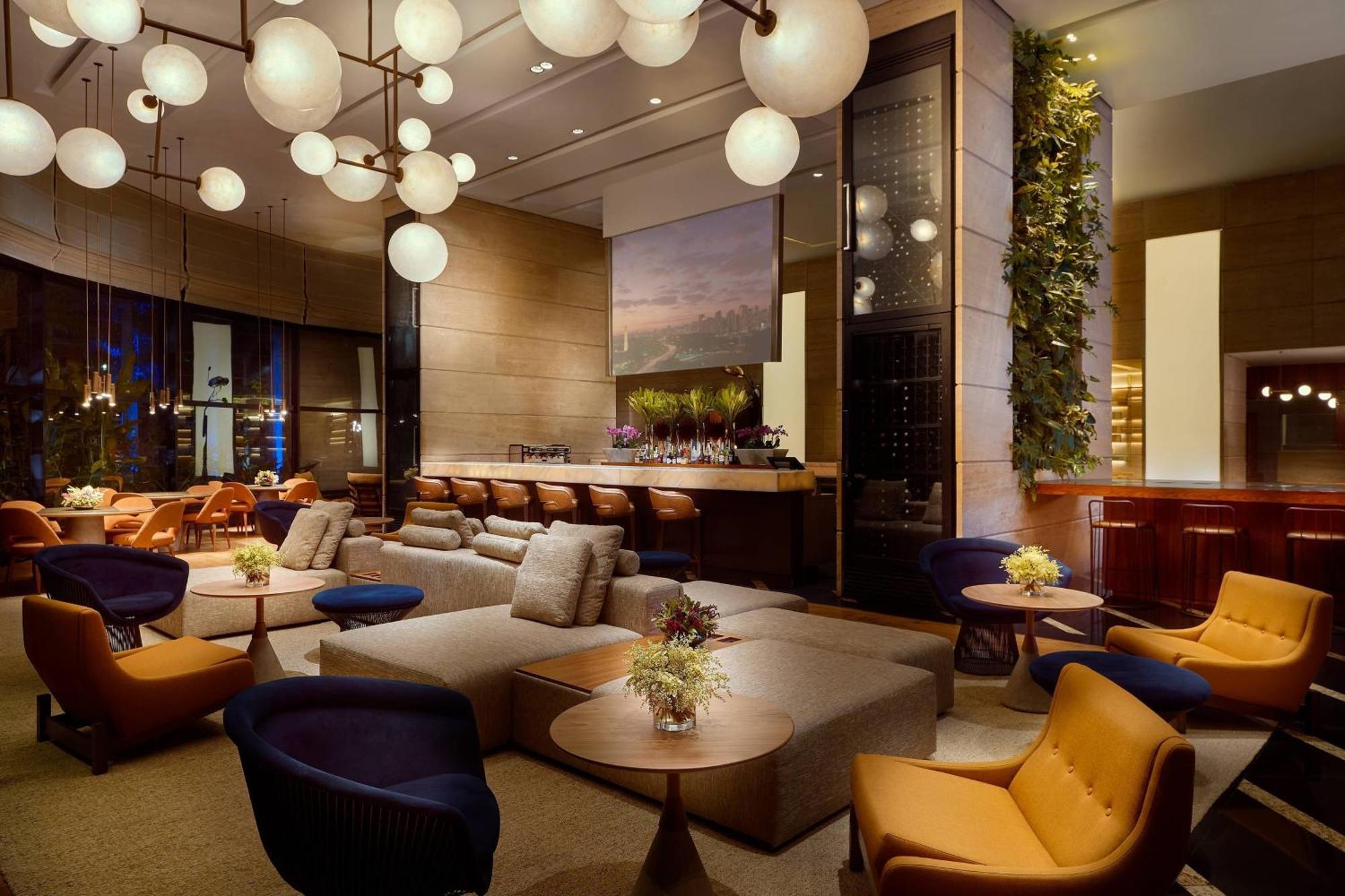 圣保罗万丽酒店 外观 照片 The lounge at the hotel